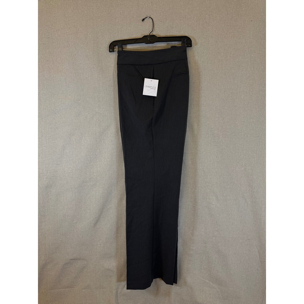 Company Ellen Tracy Wide WB Pant Charcoal Heather Essential Fit Trousers 14 NEW
